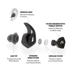 Axil 19 dB Earplugs Desert Tan 1 pk