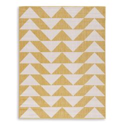 Signature Design by Ashley Yellow Polyester Outdoor Area Rug