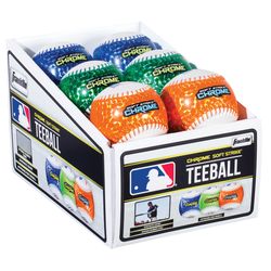 Franklin Chrome Soft Strike Assorted PVC T-Ball 12 each