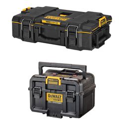 DEWALT TOUGHSYSTEM 2.0 Toolbox with DEWALT TOUGHSYSTEM 2.0 20V MAX* Dual Port Charger