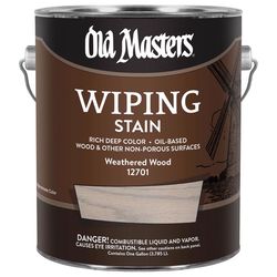 Old Masters Semi-Transparent Weathered Wood Oil-Based Wiping Stain 1 gal