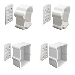 Barrette Outdoor Living 7 in. H X 7 in. W X 1.75 in. L Vinyl Line Bracket Kit