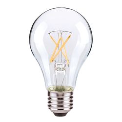 Satco . A19 E26 (Medium) LED Bulb Warm White 60 Watt Equivalence 4 pk