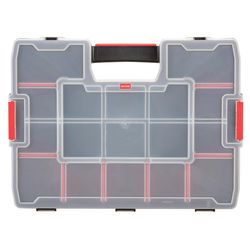 CRAFTSMAN 14.8 in. W X 2.71 in. H X 11.5 in. D Storage Organizer Plastic 14 compartments Black/Red