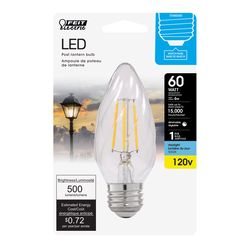 Feit F15 E26 (Medium) LED Bulb Daylight 60 Watt Equivalence 1 pk
