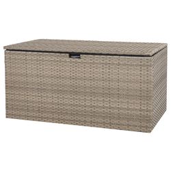 Glitzhome 29 in. W X 52 in. D Gray Plastic Deck Box 140 gal