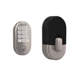 Schlage Arrive Satin Nickel Steel Wi-Fi Deadbolt