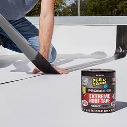Flex Seal Family of Products Flex Tape Pro Series 4 in. W X 8 ft. L Black Waterproof Repair Tape 1 p