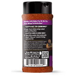 Kosmos Q Wing Dust Kickin' Cajun Wing Seasoning 4.2 oz