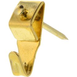 HILLMAN Brass-Plated Gold Professional Picture Hanger 10 lb 1 pk