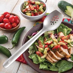 Rada Cutlery Silver Stainless Steel Cooks Spoon with Holes
