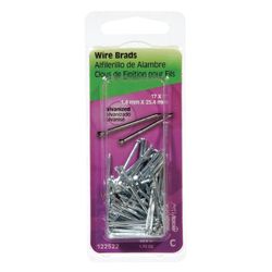 HILLMAN Anchor Wire 17 Ga. X 1 in. L Galvanized Steel Brad Nails 1 pk 1.75 oz