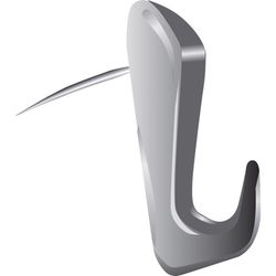 HILLMAN WallBiter Brass-Plated White Large Picture Hanger 60 lb 1 pk