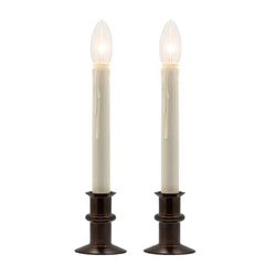 Celestial Lights Antique Bronze No Scent Dual Intensity REMOTE HUGGER Battery Operated 2pk Candle 6.