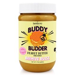 Buddy Budder Barkbistro Beehive Buzz Grain Free Peanut Butter For Dogs 17 oz 1 pk