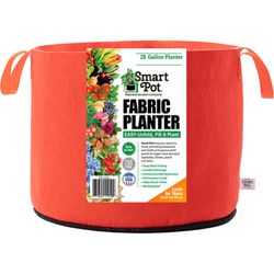 Smart Pot 15.5 in. H X 20 in. W X 20 in. D X 20 in. D Geo-Thermal Fabric Grow Bag Planter Orange