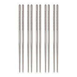 Helen’s Asian Kitchen Silver Stainless Steel Chopsticks