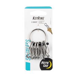 Nite Ize KeyRing Stainless Steel Silver S-Biner Keychain