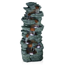 Alpine Polyresin Assorted Fountain with LED Light