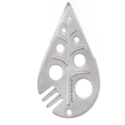 Kikkerland Silver Stainless Steel Leaf Foraging Tool