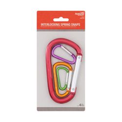 National Hardware No Eye in. D X 1.96 in. L Nickel-Plated Steel Spring Snap 0 lb