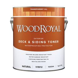 Ace Wood Royal Transparent Natural Oil-Based Alkyd Deck and Siding Toner 1 gal