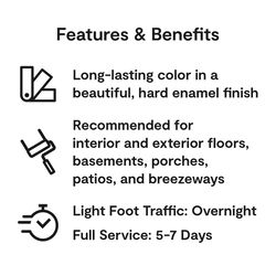 Benjamin Moore Floor & Patio Satin Light Gray Enamel Paint 1 gal