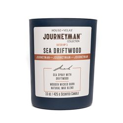 House of Velas Journeyman Blue Sea Driftwood Scent Candle 15 oz