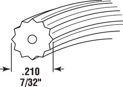 Prime-Line 0.21 in. D X 25 in. L Screen Spline