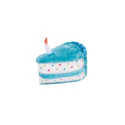 ZippyPaws For Dog Blue Plush Birthday Cake Dog Toy Large 1 pk