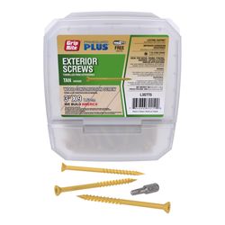 Grip-Rite PrimeGuard Plus No. 9 X 3 in. L Tan Star Bugle Head Deck Screws 5 lb 123 pk