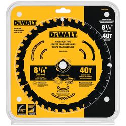 DEWALT 8-1/4 in. D X 5/8 in. Tungsten Carbide Circular Saw Blade 40 teeth 1 pk