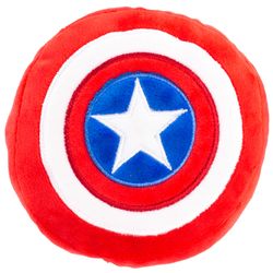 Buckle-Down Marvel Comics For Dog Multicolored Plush Captain America Shield Squeaky Dog Toy 1 pk