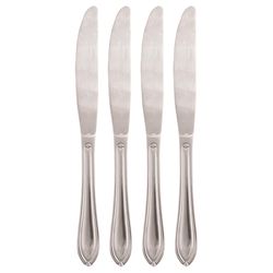 Cambridge Ginger Silver Stainless Steel Casual Dinner Knife Set 4 pc