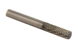 Forney 1/4 in. D X 2.5 in. L Cylinder Burr Tungsten Carbide 1 pc