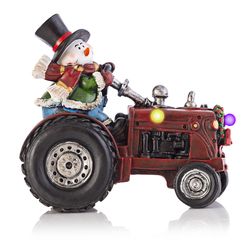 Alpine Snowman 9 in. Porch Decor