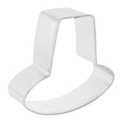 R&M International Corp 3 in. W X 3 in. L Pilgrim Hat Cookie Cutter Silver 1 pc