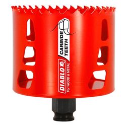 Diablo Snap-Lock Plus 3-1/4 in. Carbide Tipped 2-3/8 in. L X 3/8 in. D Hole Saw