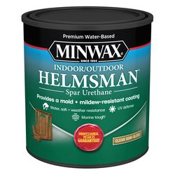 Minwax Helmsman Semi-Gloss Clear Water-Based Spar Urethane 1 qt