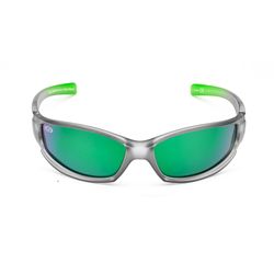 Flying Fisherman AcuTint Sunglasses Unisex Gray Lime Frame Amber Green Mirror Lens Polarized