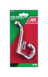 Ace 3-1/2 in. L Chrome Silver Metal Large Garment Hook 1 pk