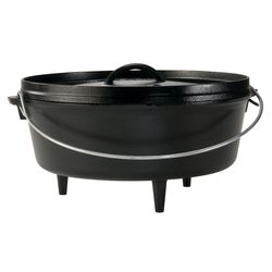 Lodge Logic Cast Iron Dutch Oven 12 in. 6 qt Black