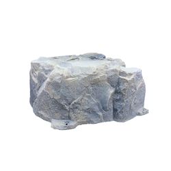 DekoRRa Products Gray Polyethylene 15 in. H X 34 in. L X 32 in. W Fieldstone Outdoor Decoration