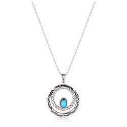 Montana Silversmiths Women's Enchanted Soul Silver/Turquoise Necklace