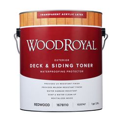 Ace Wood Royal Transparent Redwood Water-Based Acrylic Deck and Siding Toner 1 gal