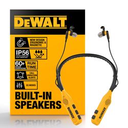 DeWalt Pro Max Wireless Bluetooth Neckband Behind-the-Neck Headphones 1 pk