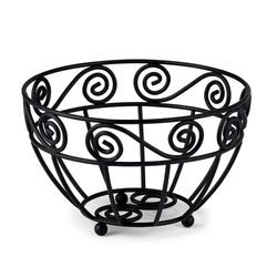 Spectrum 8 oz Black Steel Traditional Bowl 1 pk