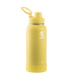 Takeya Actives 32 oz Canary BPA Free Double Wall Insulated Water Bottle