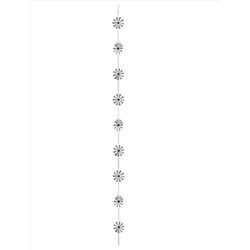 Regal Art & Gift Silver Metal 100 in. H X 5 in. L X 5 in. W Rain Chain Windmill
