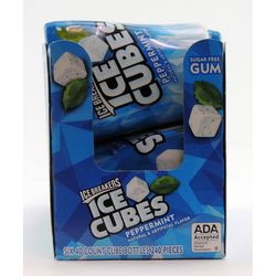 Ice Breakers Ice Cubes Sugar Free Peppermint Chewing Gum 40
